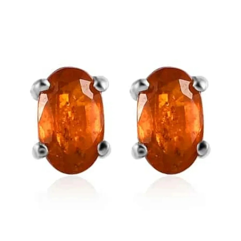 Kyanite 3 Stone Ring, Stud Earrings & 3 Stone Pendant Set - Picture 7 of 11